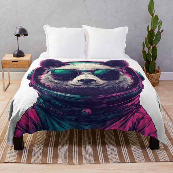 Item preview, Neon Panda Colorful Style Design designed and sold by ArtMindFusion.