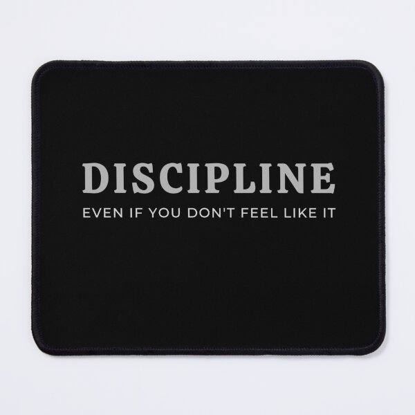 Item preview, Discipline Even If You Don’t Feel Like It Minimalist Motivational Design designed and sold by Stillpath Co..