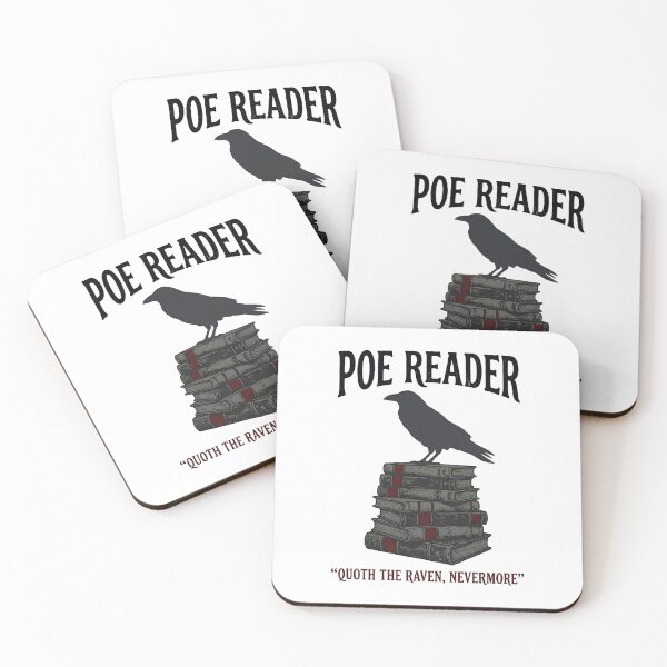 Item preview, Edgar Allan Poe Reader Raven Stack of Books Gothic designed and sold by Fenay Designs.