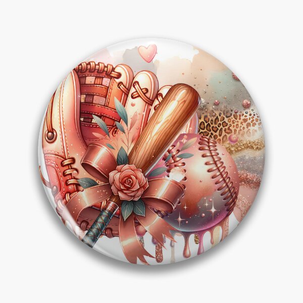 Item preview, Glitter Baseball Rose Gold Glam Design designed and sold by DewCreates.