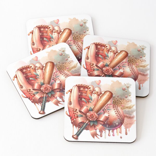 Item preview, Glitter Baseball Rose Gold Glam Design designed and sold by DewCreates.