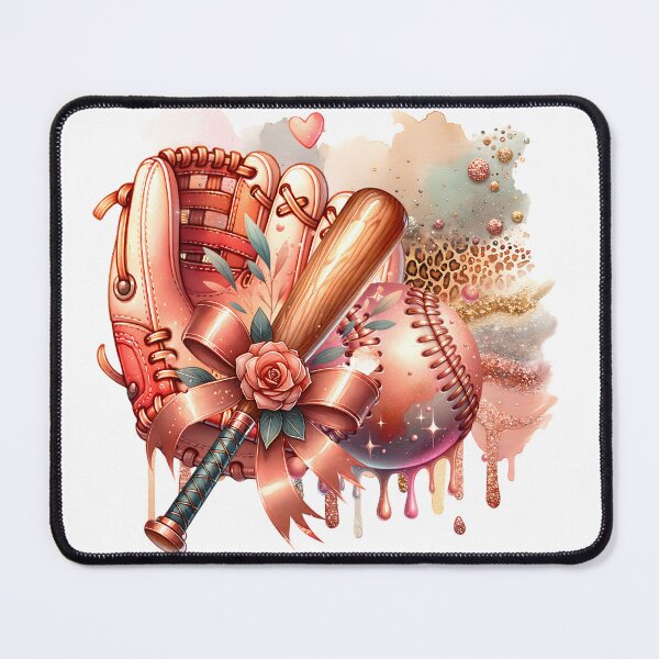 Item preview, Glitter Baseball Rose Gold Glam Design designed and sold by DewCreates.