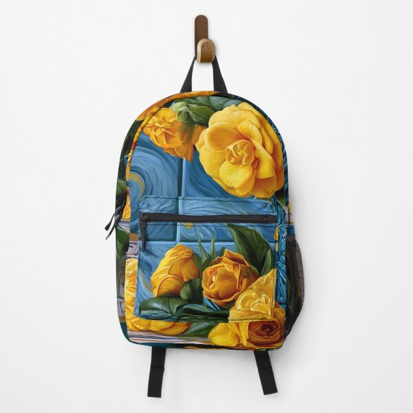 Item preview, Van Gogh Camellia Dreams – Golden Impressionist Floral Art designed and sold by VelvetThornsArt.