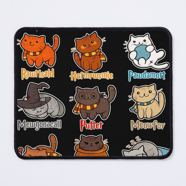 Item preview, Wizard Cats Cute Fantasy Parody Illustration designed and sold by ZEtexaxe.
