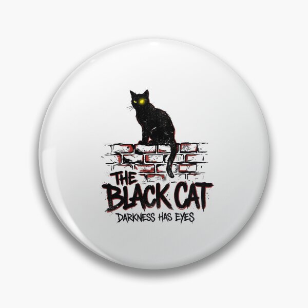 Item preview, Edgar Allan Poe The Black Cat Darkness Has Eyes designed and sold by Fenay Designs.