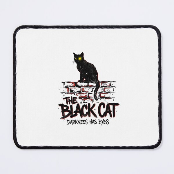Item preview, Edgar Allan Poe The Black Cat Darkness Has Eyes designed and sold by Fenay Designs.