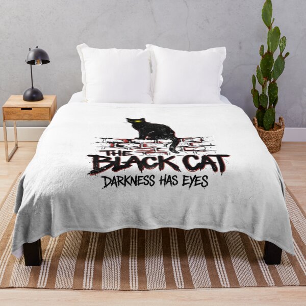 Item preview, Edgar Allan Poe The Black Cat Darkness Has Eyes designed and sold by Fenay Designs.