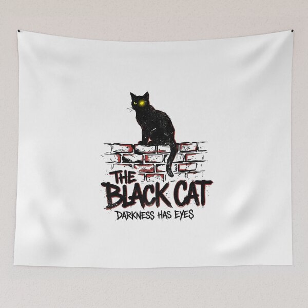 Item preview, Edgar Allan Poe The Black Cat Darkness Has Eyes designed and sold by Fenay Designs.