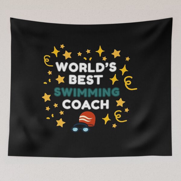 Item preview, World’s Best Swimming Coach designed and sold by DixieGirlStudio.