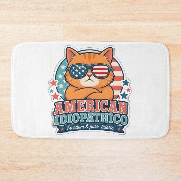 Item preview, American Idiopathico Cat Sticker | Funny Veterinary Cat Humor designed and sold by Bettybee00.