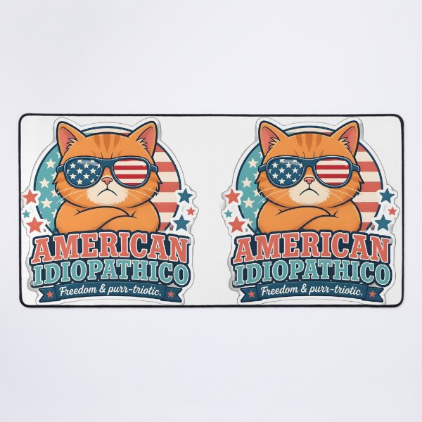 Item preview, American Idiopathico Cat Sticker | Funny Veterinary Cat Humor designed and sold by Bettybee00.