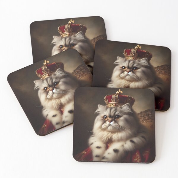 Item preview, Royal cat with noble-style crown designed and sold by davidromapixel.