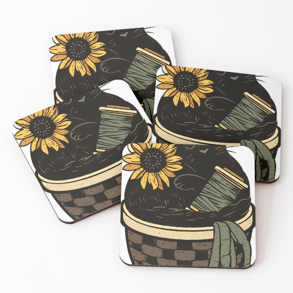 Item preview, Sewing Basket Black Cat designed and sold by pumsquare.