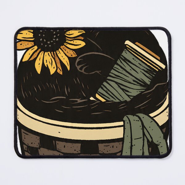 Item preview, Sewing Basket Black Cat designed and sold by pumsquare.