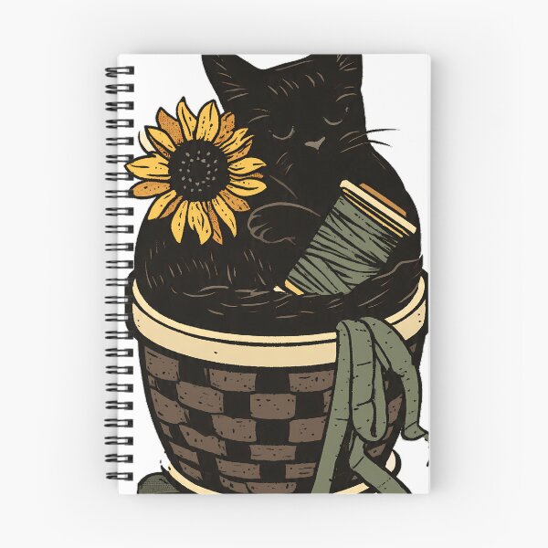 Item preview, Sewing Basket Black Cat designed and sold by pumsquare.