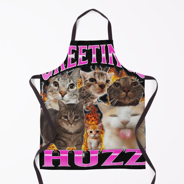 Item preview, Greetings Huzz Funny Cat Meme Kitten Feline Pet Lover designed and sold by SanTiOmal.