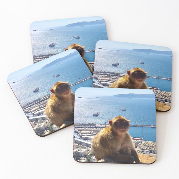 Item preview, Zen Macaque - Meditating Over the Mediterranean designed and sold by LittleHandsBigWorld.
