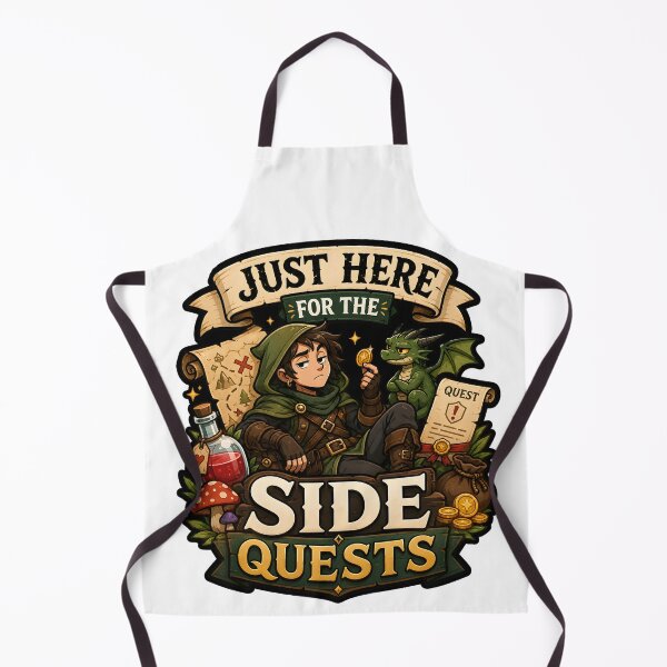 Item preview, Just Here for the Side Quests designed and sold by aistrokeofart.