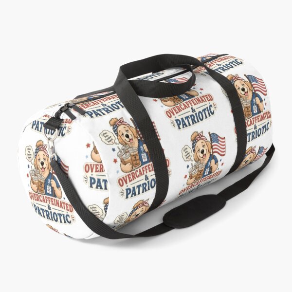 Item preview, Overcaffeinated & Patriotic Vet Sticker | Funny Veterinary Coffee Dog designed and sold by Bettybee00.