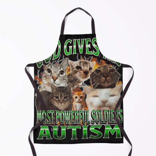 Item preview, God Gives His Most Powerful Soldiers Autism Awareness Support Cat Lovers designed and sold by SanTiOmal.