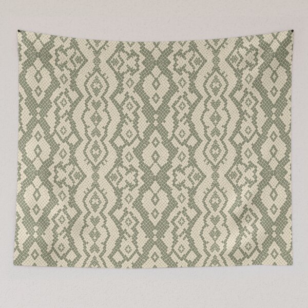 Item preview, Abstract Snake Skin Geometric Seamless Pattern Print designed and sold by Inkworksbyshery.