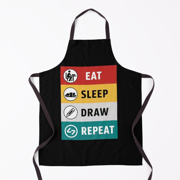Item preview, Eat Sleep Draw Repeat designed and sold by SiarheiYur.