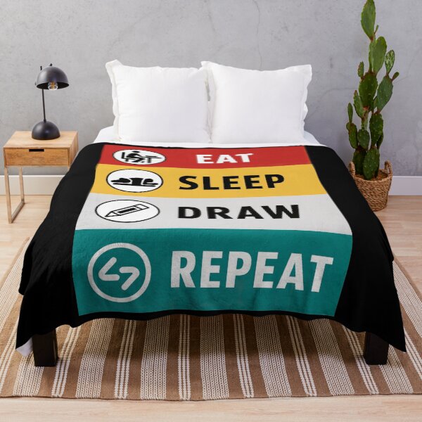Item preview, Eat Sleep Draw Repeat designed and sold by SiarheiYur.