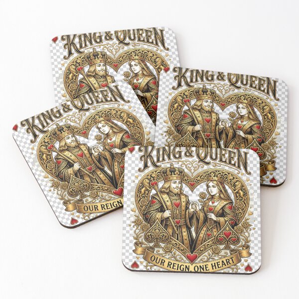 Item preview, King Queen Luxury Couple Graphic T-Shirt designed and sold by amol9999.
