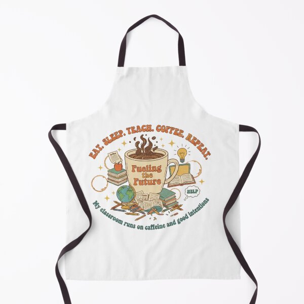 Item preview, Eat Sleep Teach Coffee Repeat Funny Teacher Shirt designed and sold by PixelQ.