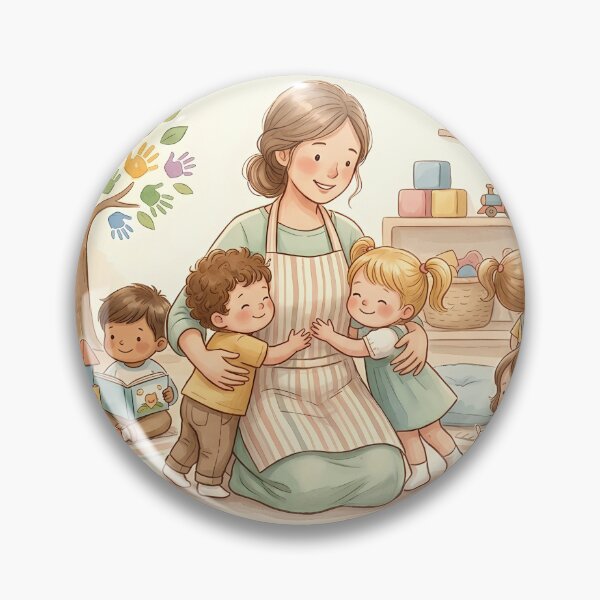 Artikelvorschau, THANK YOU TEACHER | Daycare Educator Gift - Cute Nursery Art entworfen und verkauft von QuasiBoss.