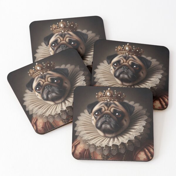 Item preview, Majestic dog with crown - Dramatic style designed and sold by davidromapixel.