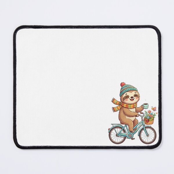 Item preview, Cute Sloth Riding a Bicycle Cartoon designed and sold by KETO370.
