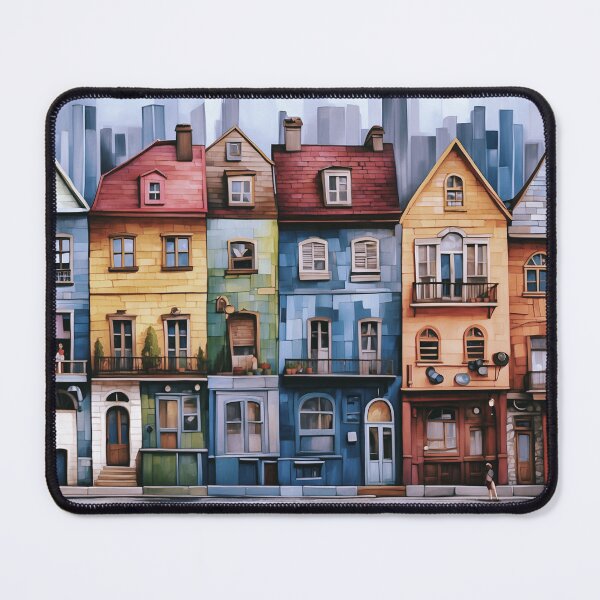 Item preview, Colorful Row of Townhouses designed and sold by James DeFazio.