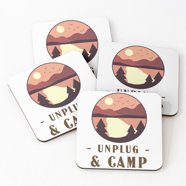 Item preview, Unplug & Camp Cozy Retreat Camping designed and sold by OLIVETEES.