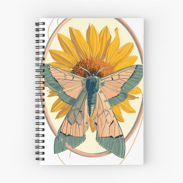 Item preview, Embroidery Hoop Sunflower Moth designed and sold by pumsquare.