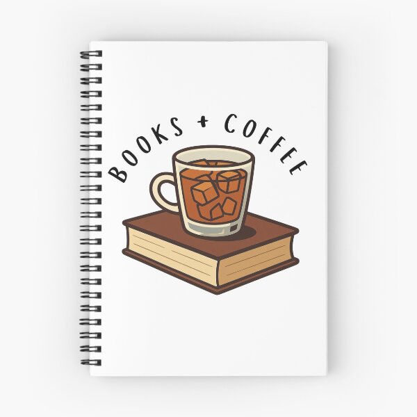 Item preview, Books and Coffee designed and sold by Bookish Blossom.