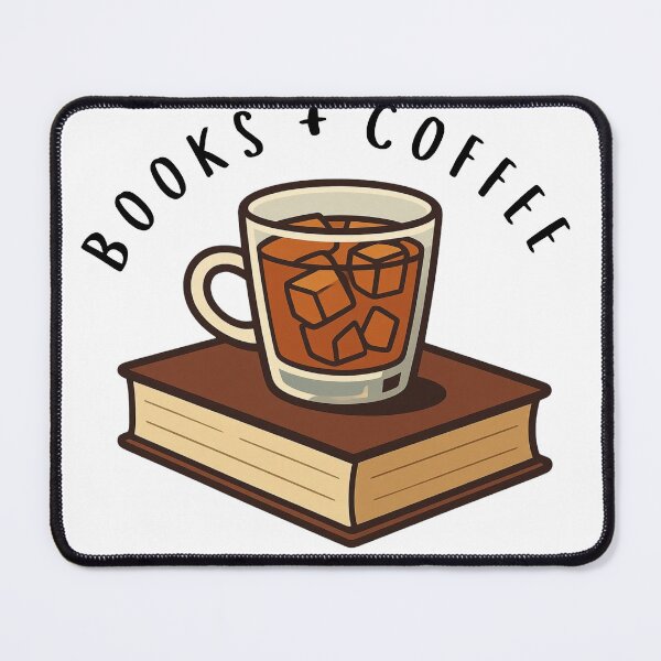 Item preview, Books and Coffee designed and sold by Bookish Blossom.