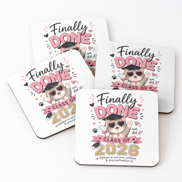 Item preview, Finally Done Cat Lover Graduation Girl designed and sold by Stick-Artistry.