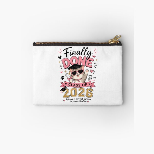 Item preview, Finally Done Cat Lover Graduation Girl designed and sold by Stick-Artistry.