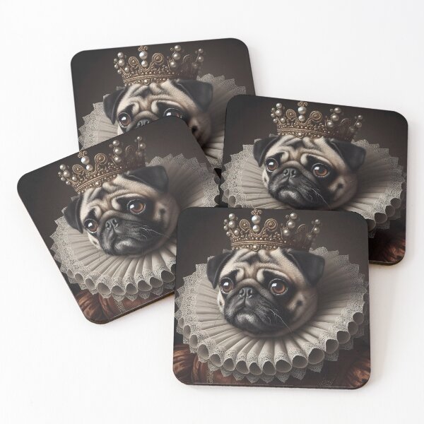 Item preview,  Royal dog with pearl crown - Majestic art designed and sold by davidromapixel.
