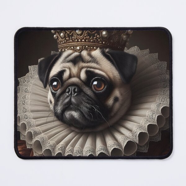 Item preview, Royal dog with pearl crown - Majestic art designed and sold by davidromapixel.