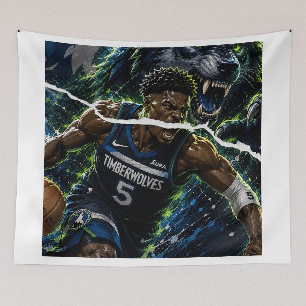 Item preview, Aggressive Timberwolves Mascot Design designed and sold by Pandora´s Box.