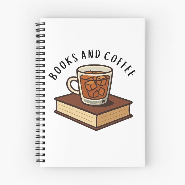 Item preview, Books and coffee 2 designed and sold by Bookish Blossom.