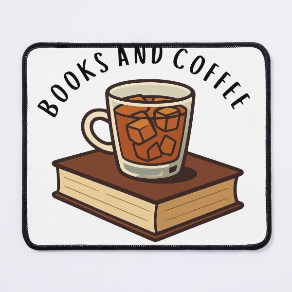 Item preview, Books and coffee 2 designed and sold by Bookish Blossom.