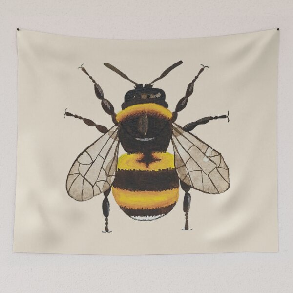 Item preview, Little bee - hand-painted with watercolor. designed and sold by Greitas.