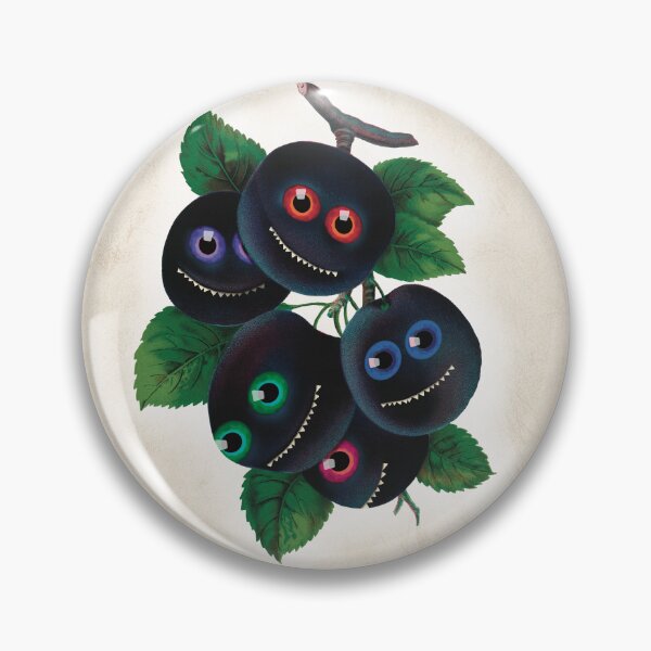 Item preview, Plumnoculus Absurdia | Creepy Cute Plum Collage Creature designed and sold by Becky-Poppins.