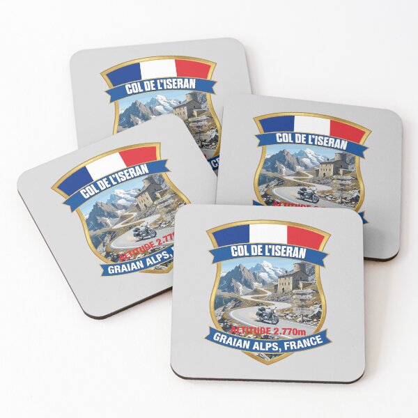Item preview, Col de L'Iseran France Motorcycle Sticker TShirt 04 designed and sold by OuterShellUK.