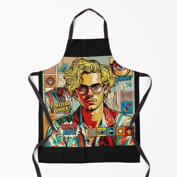 Item preview, Pop art graphic of a man with glasses and blond hair, portrait, colorful festival designed and sold by G-M-Designs.