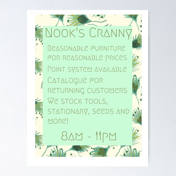 Nook’s cranny Poster
