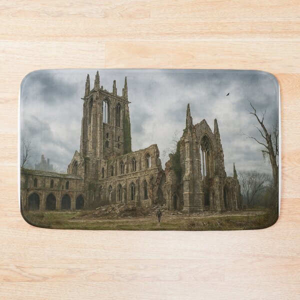 Item preview, Ruined Gothic Cathedral in Post-Apocalyptic Landscape designed and sold by James DeFazio.